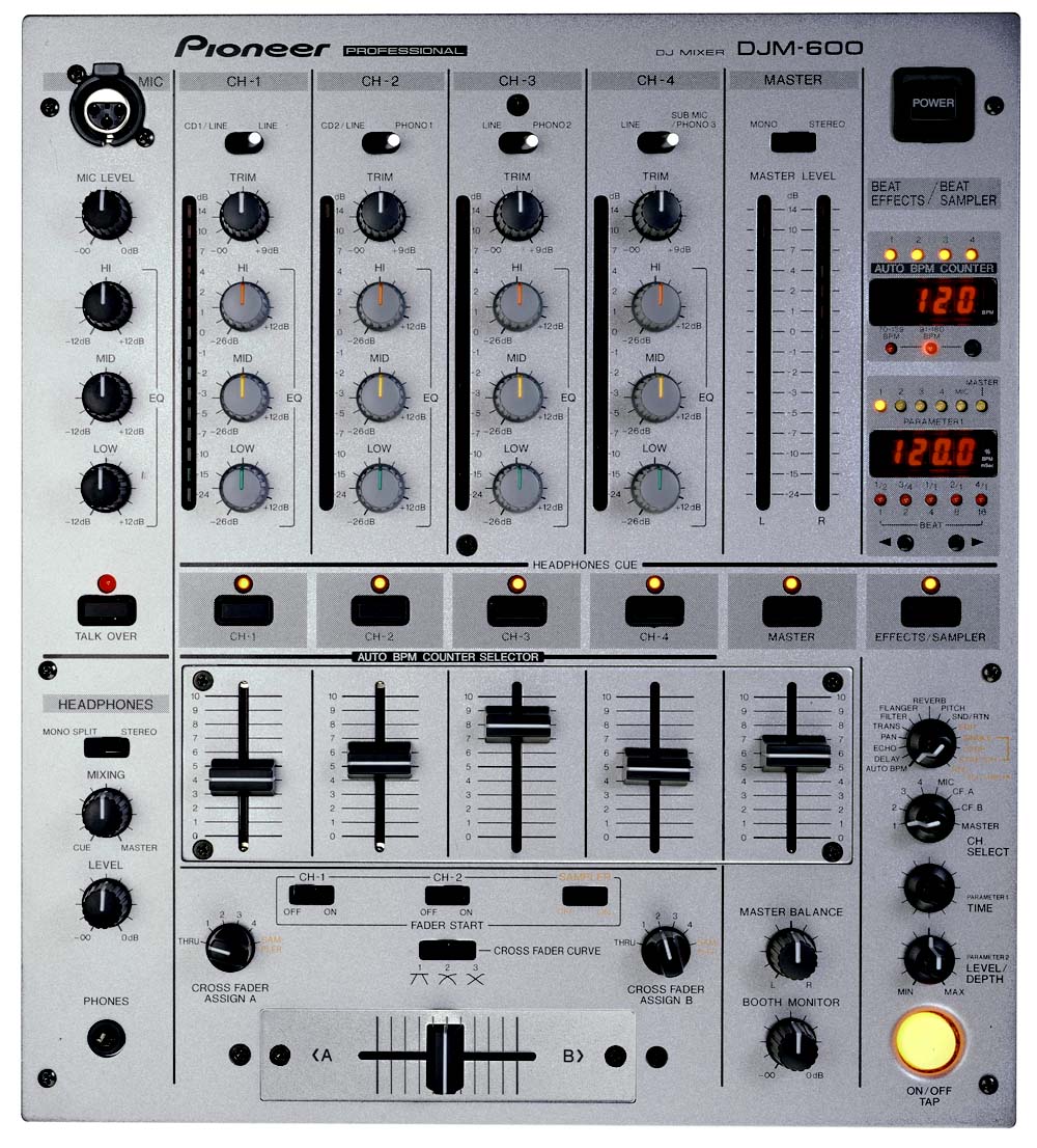 Pronájem DJ mix pultu Pioneer 600